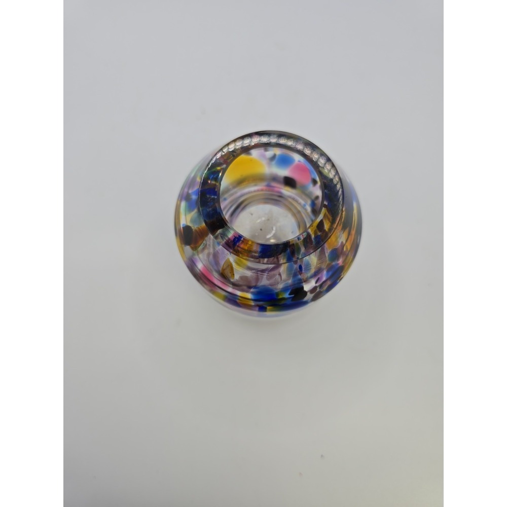 Art Glass Hand Blown Paperweight, Oil Lamp, Pen Holder - Picture 2 of 5